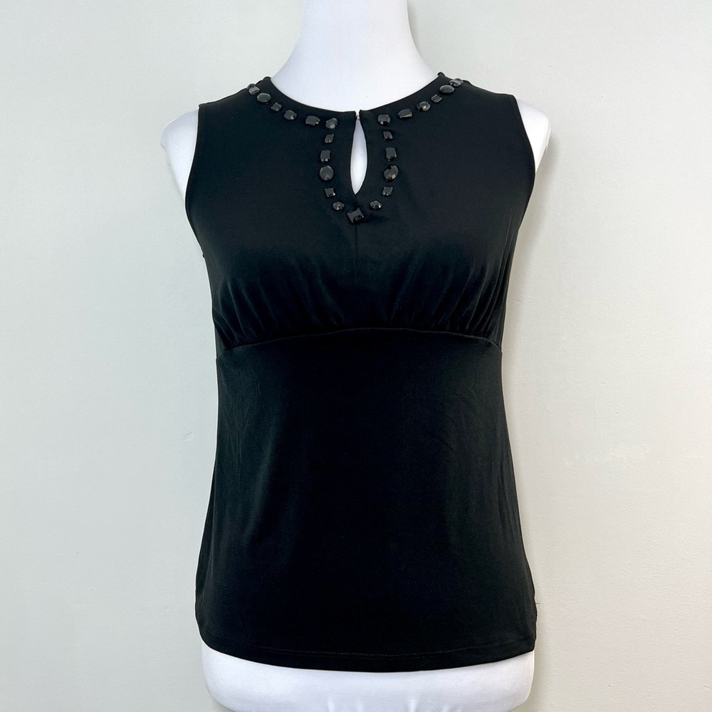 •new• GEORGE Embellished Keyhole Top